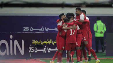 Photo of Oman and Bahrain competing to reach to the final